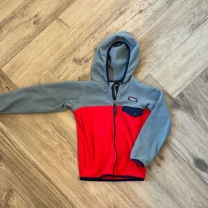 Kids Patagonia Zip Hooded lightweight fleece